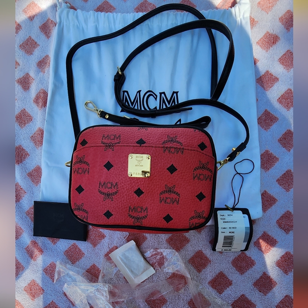 MCM crossbody re-red mini